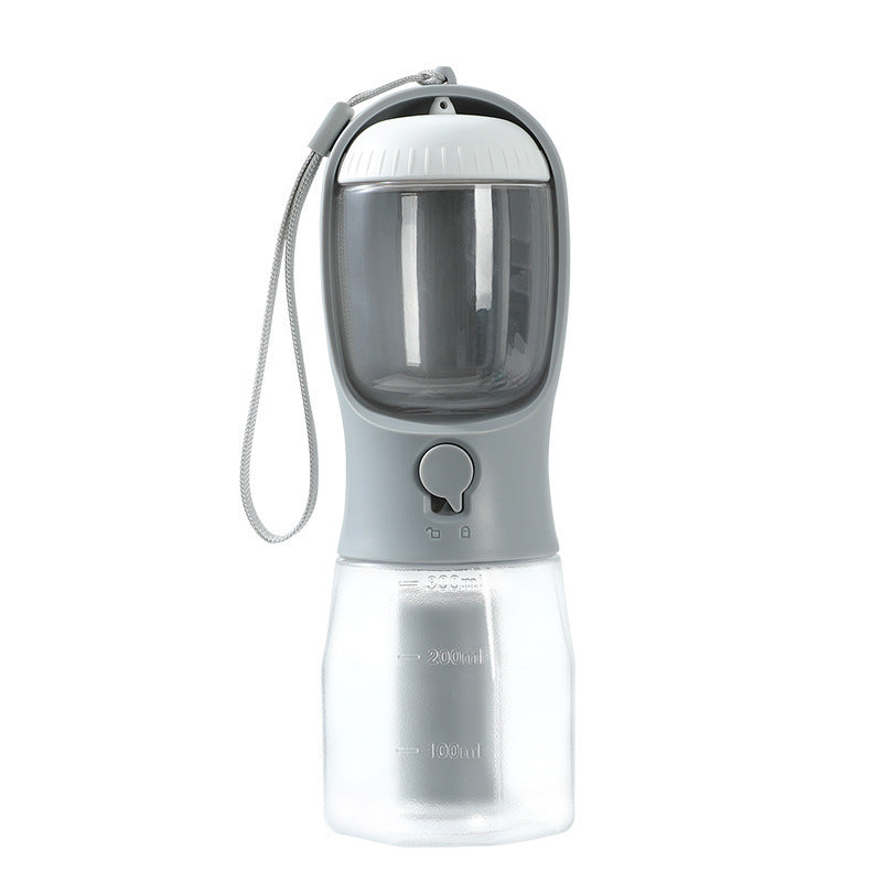 3-in-1 Dog Travel Cup | Water, Food & Waste Bag Dispenser