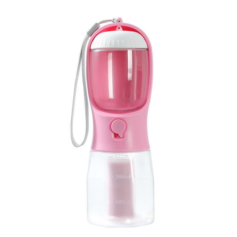3-in-1 Dog Travel Cup | Water, Food & Waste Bag Dispenser